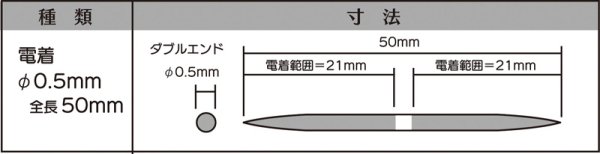 画像2: マイクロフィニッシュ　丸ヤスリ　ショート 　　φ0.5mm　＃800　単品 (2)